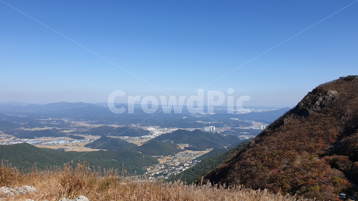 산,산정상,하늘,풍경,간월재,등산