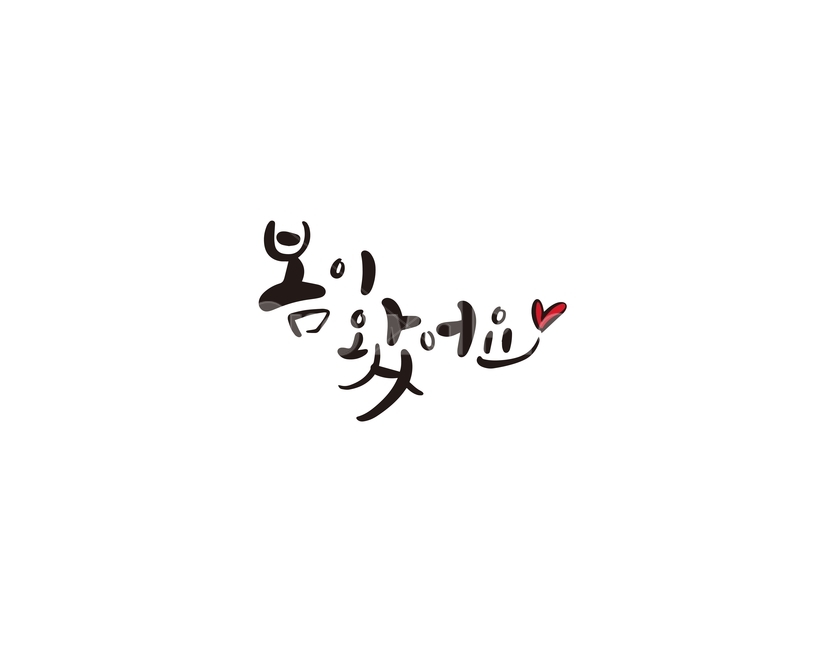 캘리,캘리그라피,봄,봄이왔어요,spring,손글씨,캘리그라피,손글씨,calligraphy