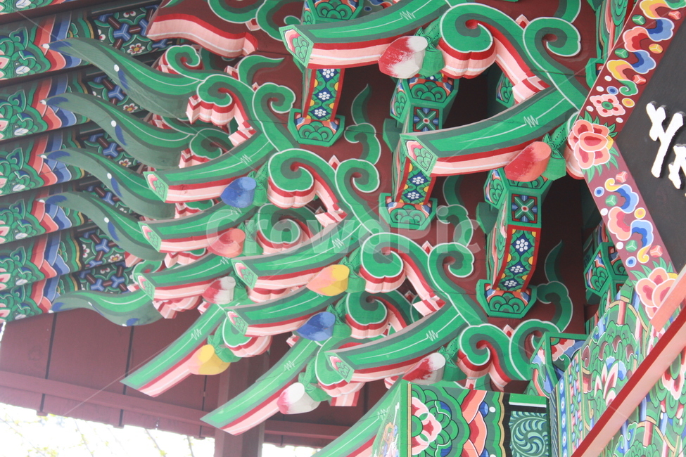 불교,사찰,처마,오방색,한옥,temple