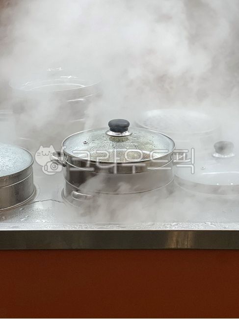 만두, 찜기, 김, 스팀, 요리, 사진,이미지,일러스트,캘리그라피 - 검정색작가