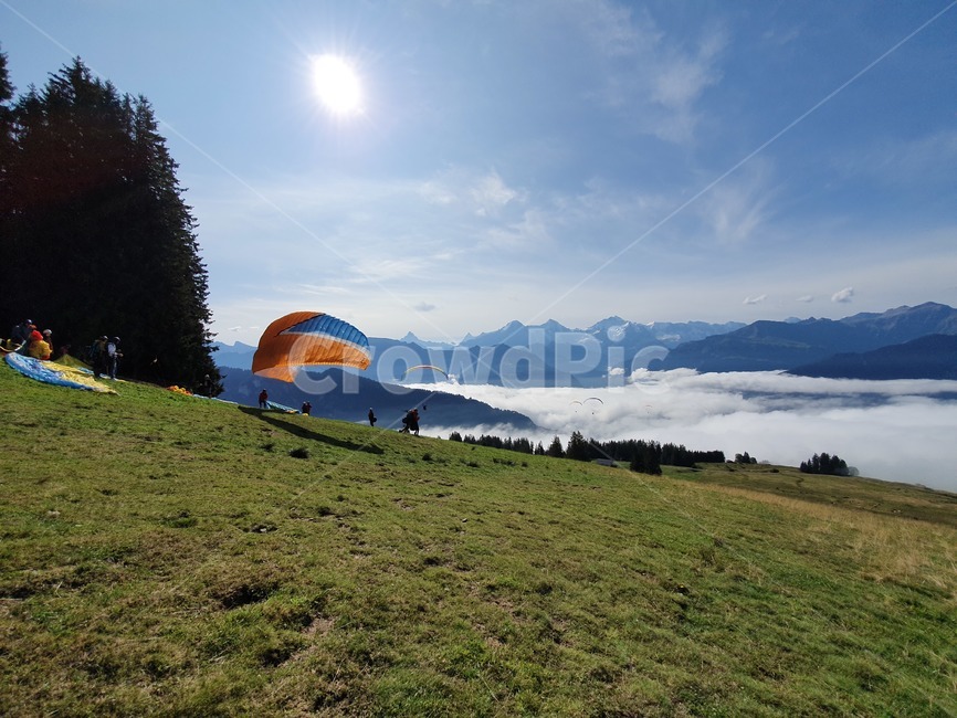 paragliding,패러글라이딩,인터라켄,스위스,풍경,스포츠,레저,운동,sports,leisure,exercise