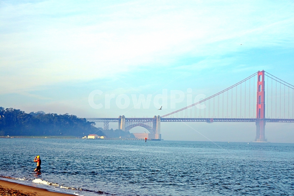 금문교,캘리포니아,해변,바다,하늘,수영,해변,바다,beach,sea,랜드마크,landmark,tourist attraction,해외,외국,세계,foreign,oversea,world,세계랜드마크,해외랜드마크,외국랜드마크,world landmark,world tourist attraction