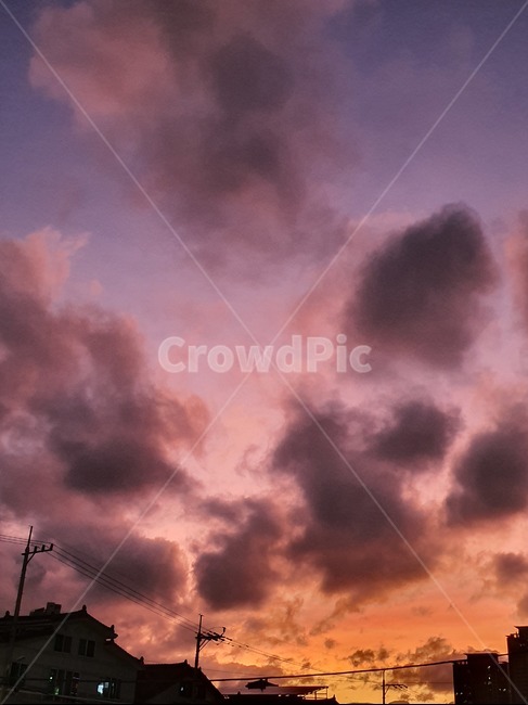 하늘,구름,노을,붉은노을,태양,sky,일몰,출몰,sunny,cloudy,자연,weather,옥외,nature,자연,풍경,nature,landscape,날씨,outdoors