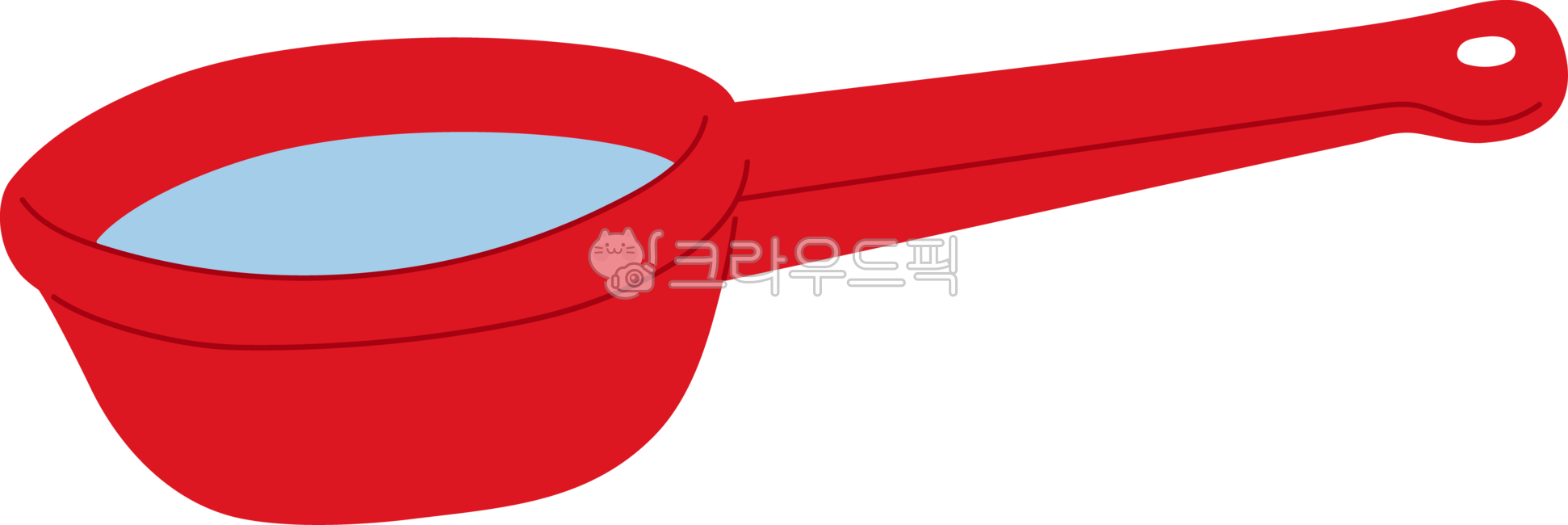 hand-drawn style,spring water,red dipper,water,nature,coolness,freshness,mountain,tradition,traditional,daily life,sentiment,sentimental,memory,nostalgia,clear water,rest,peaceful,peaceful