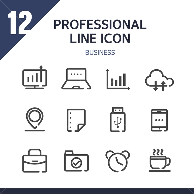Line icon,usb,icon,bag,clock,laptop,cloud,folder,coffee cup,Pictogram,location,Simple icon,chart,Smartphone