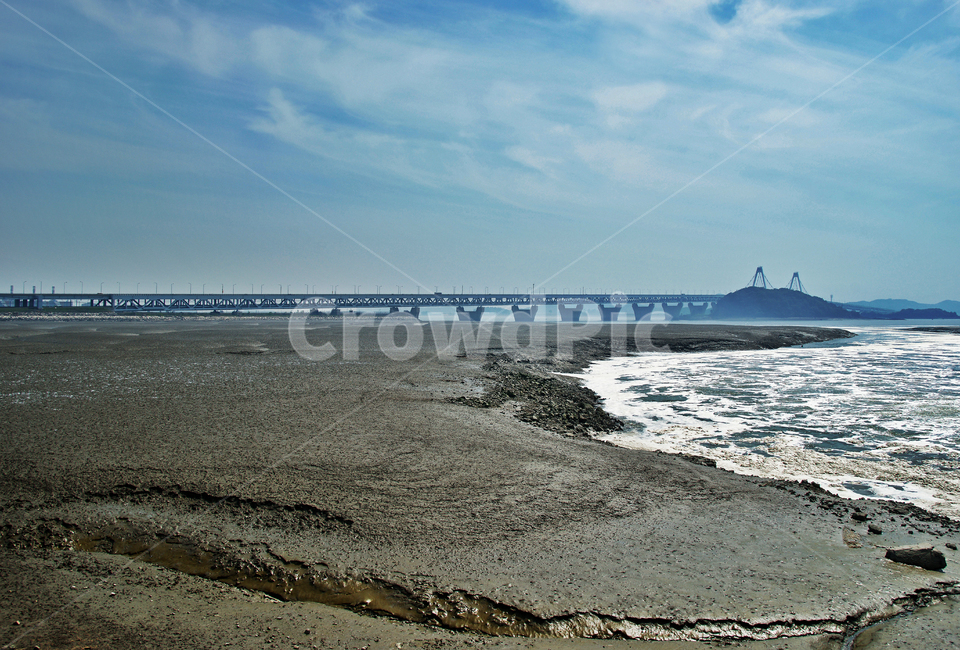 영종대교,서해,갯벌,바다,뻘,진흙,썰물,자연,풍경,nature,landscape
