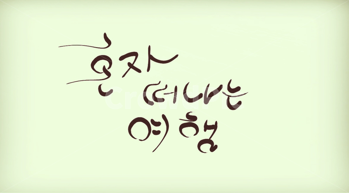 여행,혼행족,손글씨,캘리그라피,text