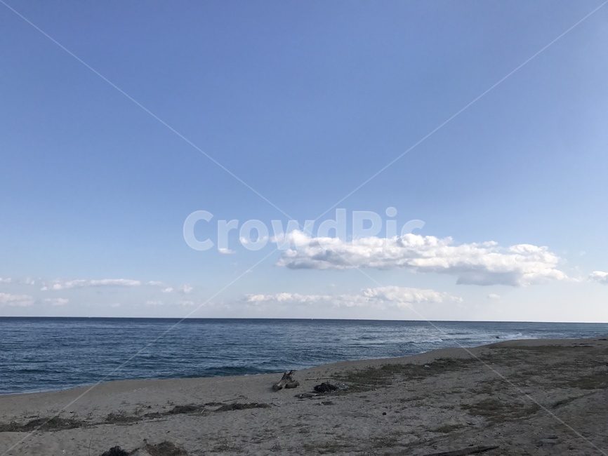 바다,구름,해변,파도,수평선