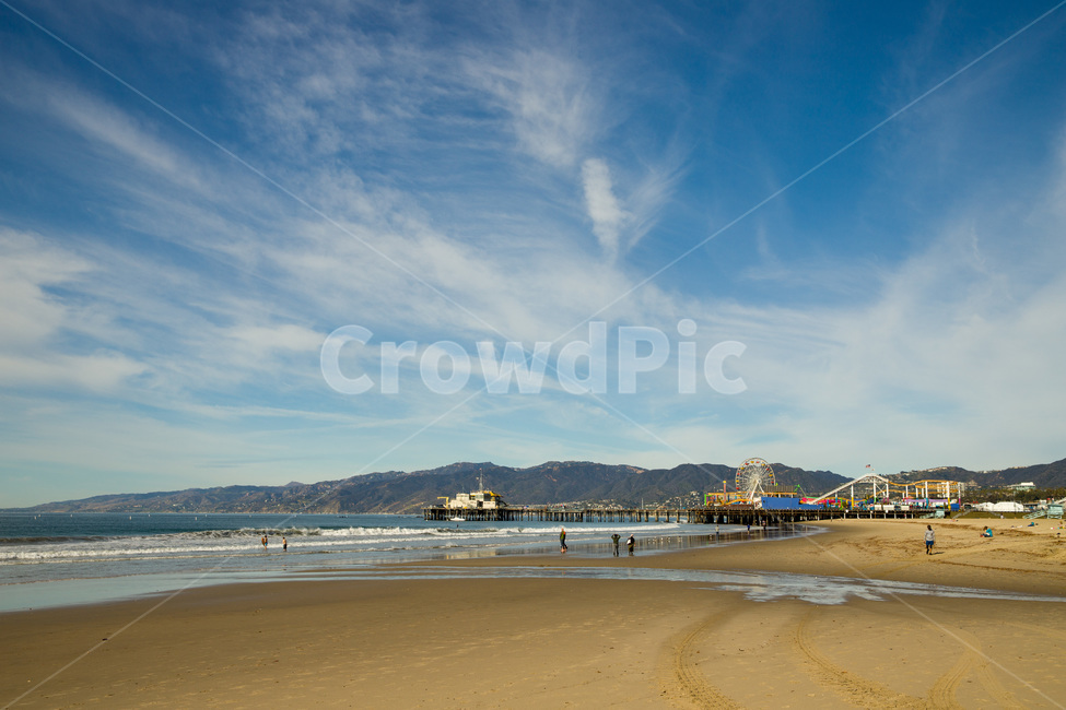 background,beach,beautiful,blue,city,clouds,coast,harbor,holiday,landscape,nature,ocean,outdoor,santamonicacalifornia,scenic,sea,sky,summer,sunrise,sunset,tourism,tropical,vacation,view,water,해안가,미국,로스앤젤레스,산타모니카,해변,하늘,바다,엘에이,물,옥외,자연,모레,백사장