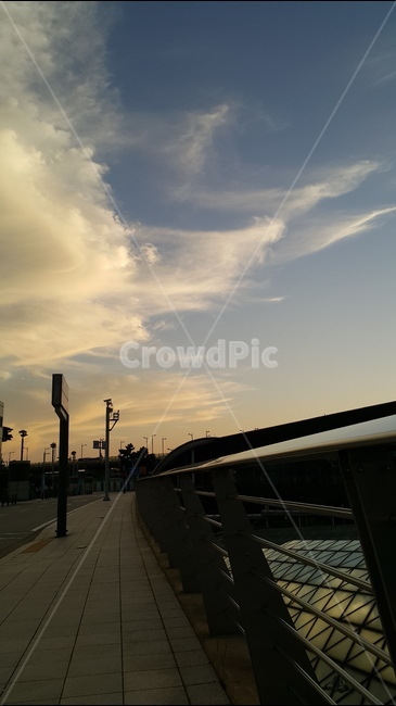 인천공항,구름,휴식,일상,노을,인도,파란하늘,파란색