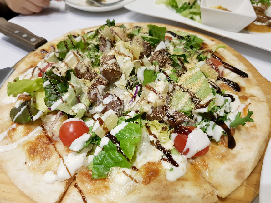 피자,샐러드피자,pizza,salad,파스타,샐러드파스타,pasta,플래이팅,플레이팅,데코레이션