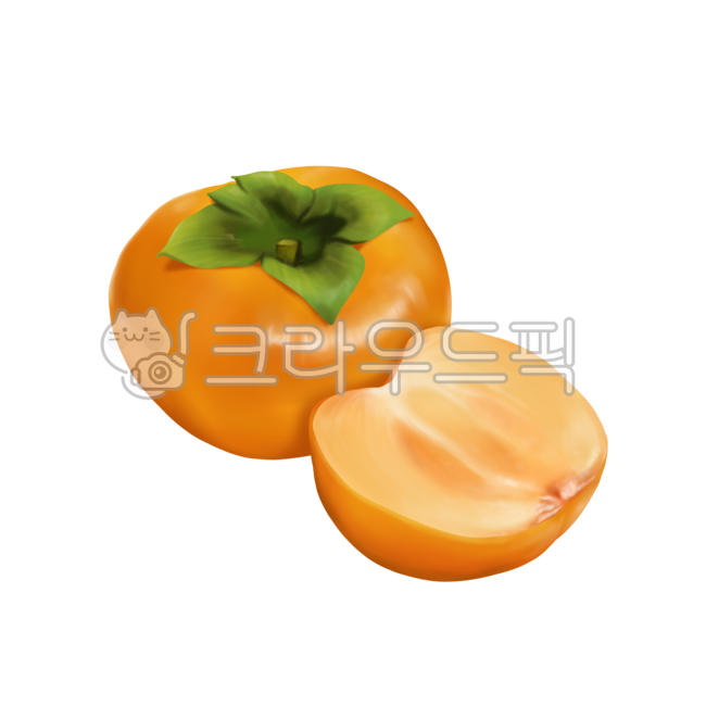 음식,food,식료품,단감,추석일러스트공모전,가을,추석과일,누끼,remove background,그래픽,일러스트레이션,graphic,illustration