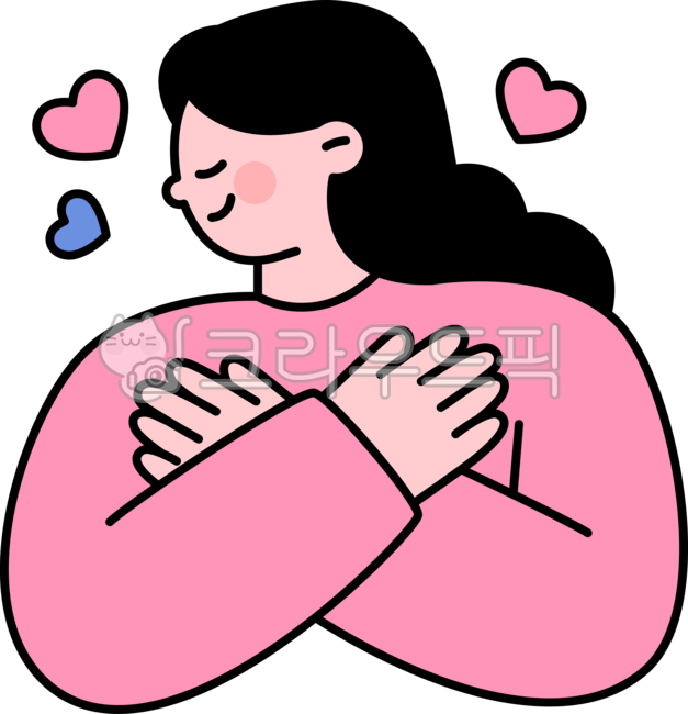 outline,cute,simple,plain,illustration,person,upper body,emotion,mind,hard,difficult,heart,self,love,myself,psychology,mental