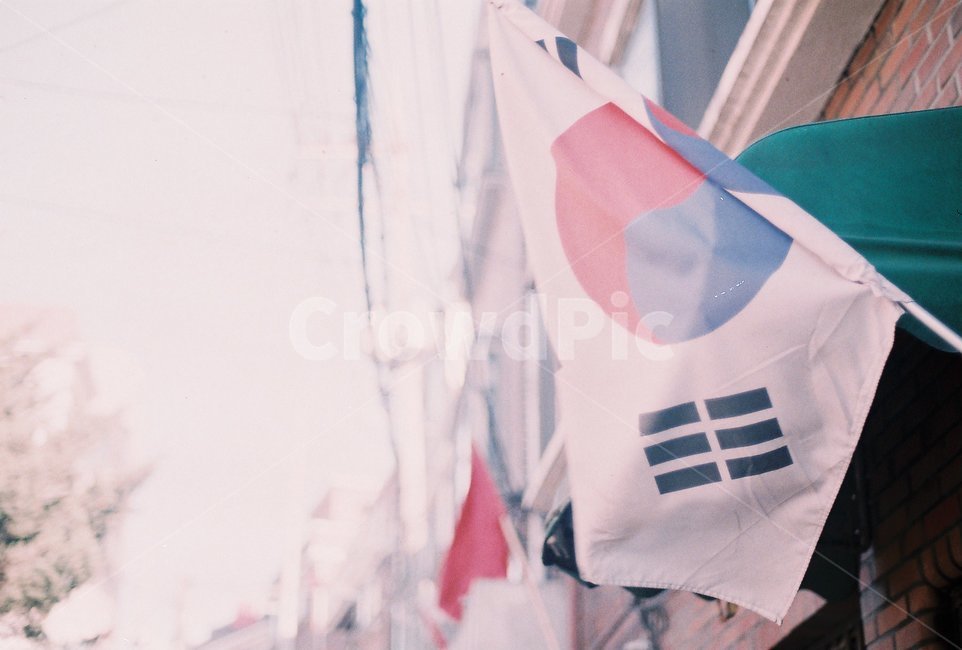 태극기,필름,film,동네,도시,city