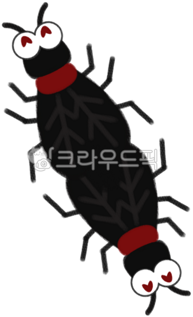 러브버그,벌레,곤충,여름곤충,우단털파리속,해충,익충,곤충일러스트,벌레일러스트