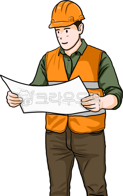 작업자,주황,안전모,계획서,도면,도면보는업자,건설업자,직업,건설인부,안전,건축업자,건설