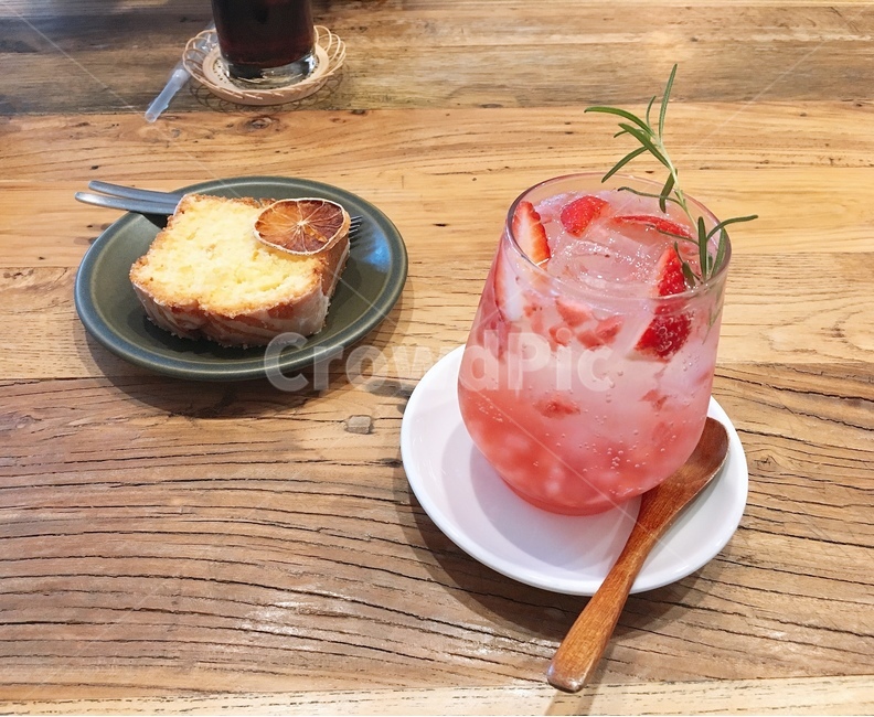카페,커피,차,여유,딸기차