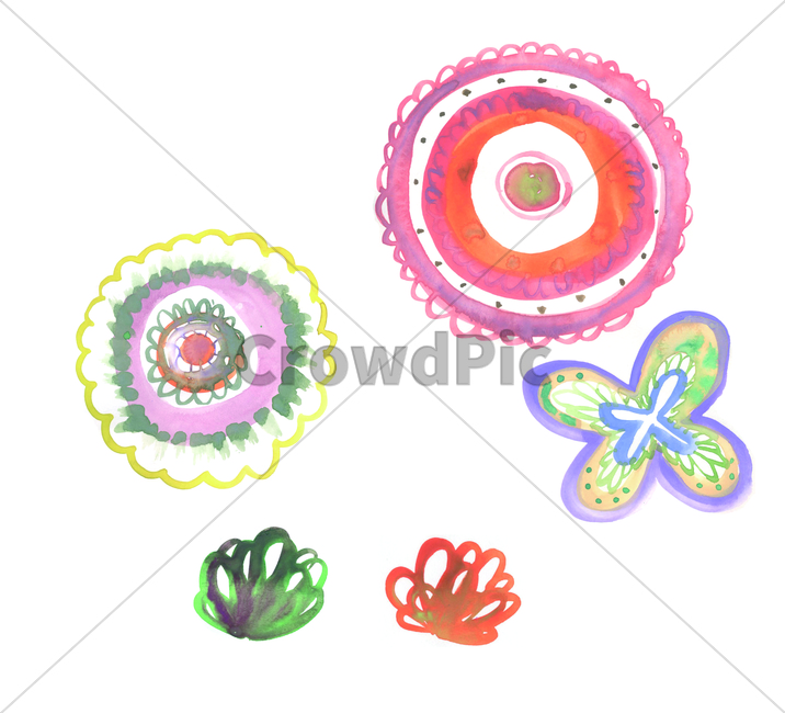 물감그림,handdrawing,손그림,paints,꽃,flower,bloom,원,circle,아름다움,beauty,봄,spring,springtime,art,아트