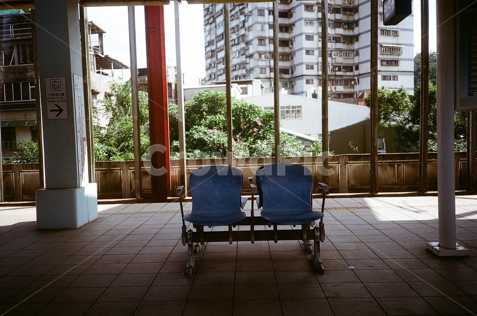 지하철역,역내,필름사진,벤치,의자