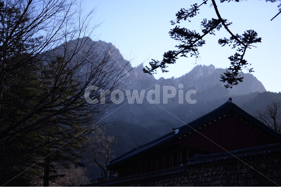 산,하늘,나무,한옥,기와,풍경,절,겨울,가을,한국전통,한국문화,korean traditional,korean culture,건축물,건물외관,exterior,building,structure,architecture,construction