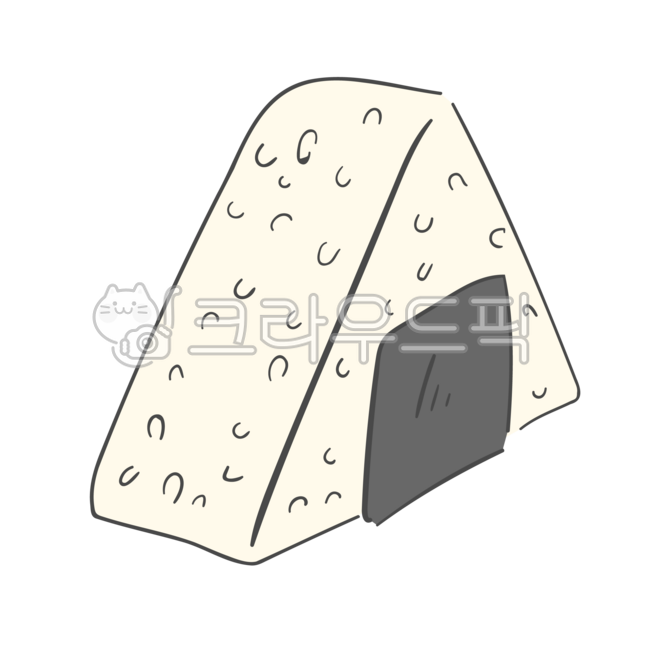 Food,comics,triangle kimbap,onigiri,snacks,illustrations,food illustrations