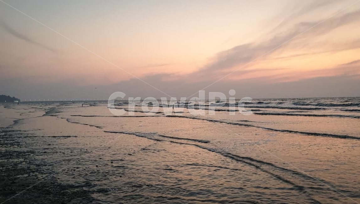 노을,밀물,일몰,명사십리,바다,연안,자연,sea