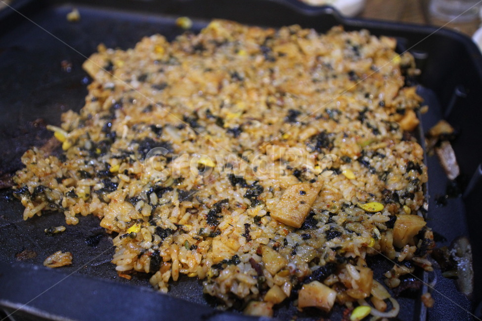Teppan Fried Rice,fried rice,Kimchi Fried Rice,Teppan Kimchi Fried Rice,food