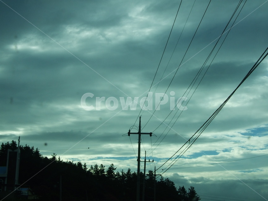 풍경,시골,고향,하늘,전신주,자연,풍경,nature,landscape,cable,케이블,power lines,전력선