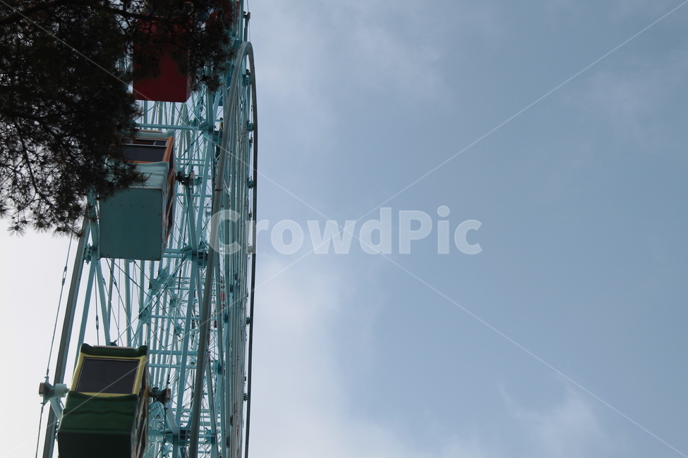 관람열차,놀이공원,하늘,글귀,구름,놀이공원,놀이동산,놀이터,amusement park,playground