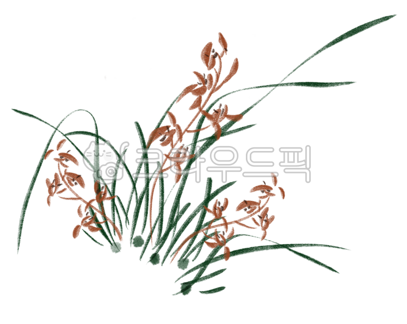 난, 난초, 동양화, 수묵화, 사군자, 사진,이미지,일러스트,캘리그라피 - dinya작가