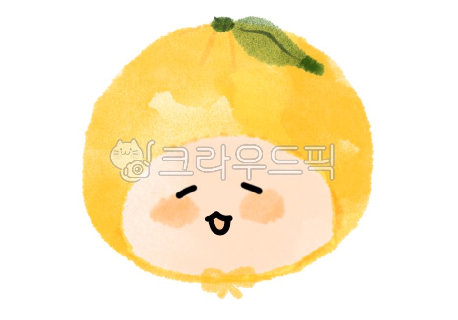 유자,과일,제철과일,노랑,캐릭터,과일캐릭터,감귤류과일,음식,fruit,citrusfruit,food,손그림,수채화
