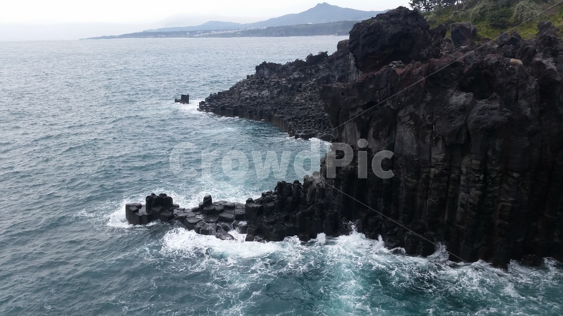 주상절리,제주도,파도,바다,바위,jusangjeollicliff,jejudo,jeju,wave,breaker,sea,ocean,rock,boulder