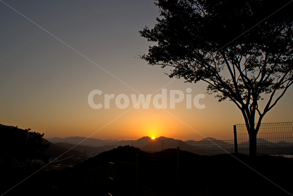 nature,일몰,황혼,붉은하늘,dawn