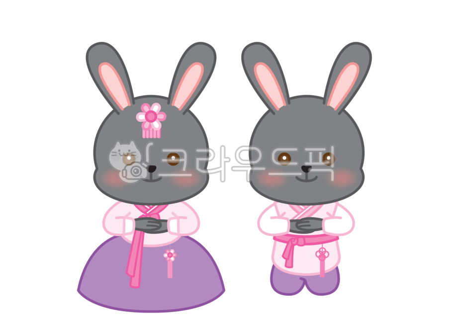Chuseok characters,Lunar New Year characters,holiday,Thanksgiving,Hanbok illustration,New Years Day Illustration,year of gyemyo,rabbit,Childrens Hanbok,rabbit illustration,new ship,new year,black rabbit,Day care Center,png,Mens Hanbok,baby rabbit,Kinderga