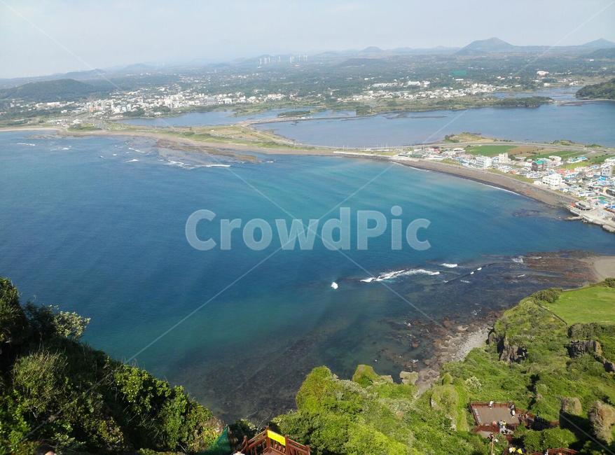 바다,자연,풍경,해안선,성산일출봉,자연,풍경,nature,landscape,sea,outdoors,옥외,ocean,대양,water,물,shoreline,land,땅,scenery,경치