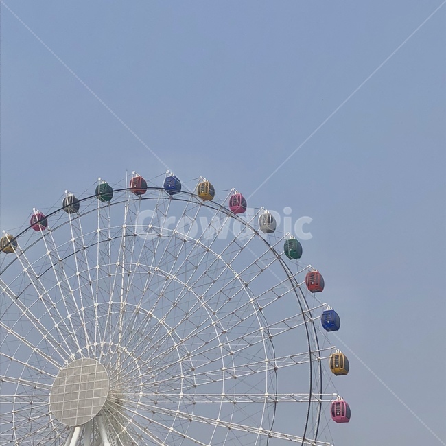 놀이동산,하늘,소풍,감성,색감,놀이공원,놀이동산,놀이터,amusement park,playground