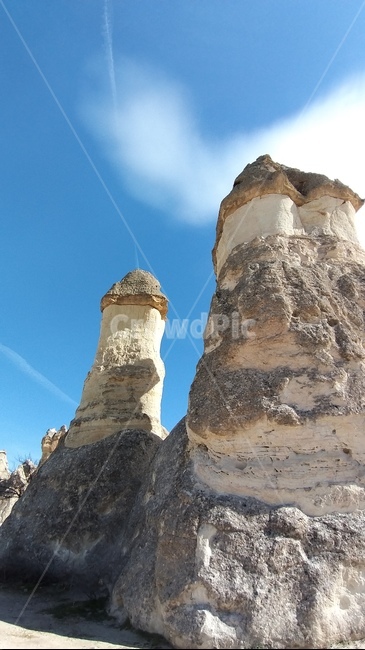 nature,자연,cliff,낭떠러지,outdoors,옥외,버섯모양,이색적인,터키,카파도키아,turkey,cappadocia