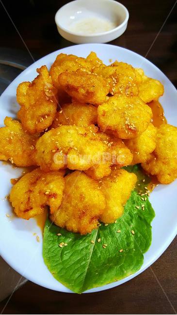꿔바로우,탕수육,food,dish,meal,fry
