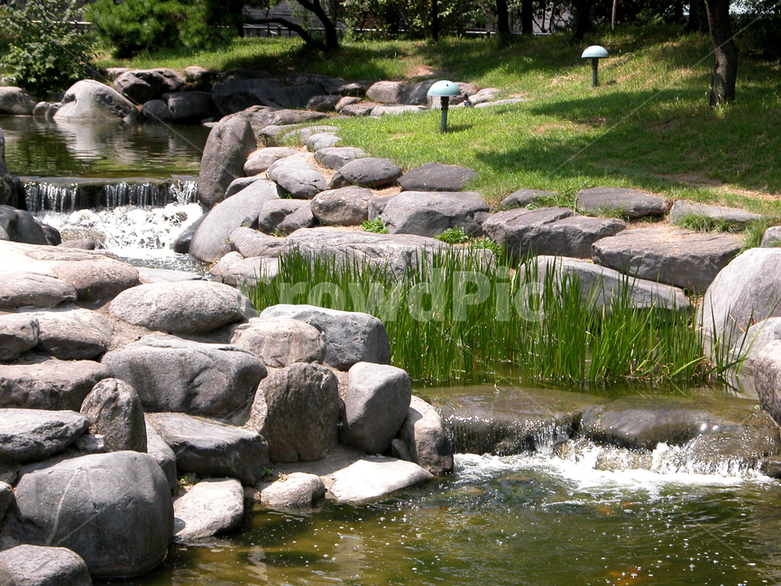 water,물,nature,자연,outdoors,옥외,돌담
