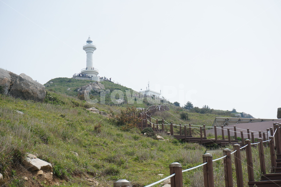 섬,바다,소매물도,매물도,돌,강아지,다리,등대,lighthouse,outdoors,옥외