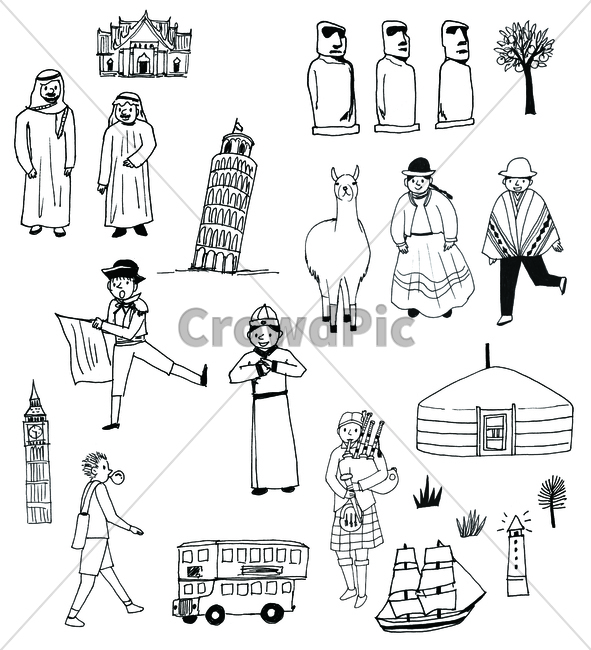 펜화,pendrawing,draw,손그림,handdrawing,handpainting,아랍,arab,모아이,moai,라마,lama,몽골,bigben,빅벤,mongolia,영국,배,unitedkingdom,boat,ship,tree,human,인간,person,사람