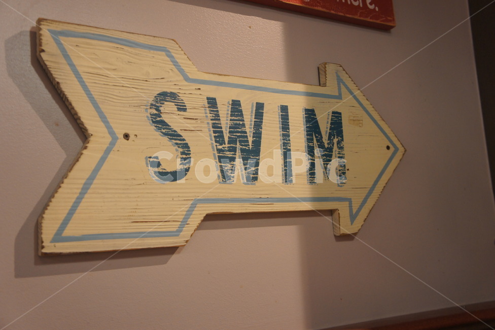 표시,수영,swim,표지판,화살표,문자,text