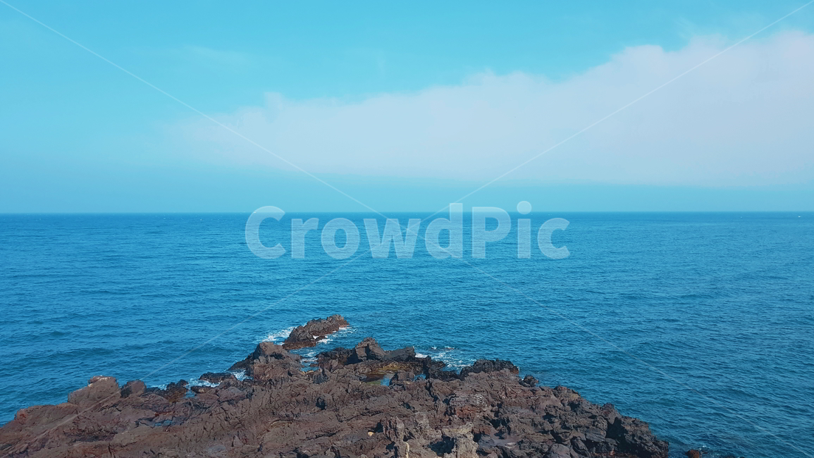 바다,제주,제주바다,하늘,현무암,수평선,자연,풍경,nature,landscape,promontory,곶,ocean,대양,water,물,outdoors,옥외,sea