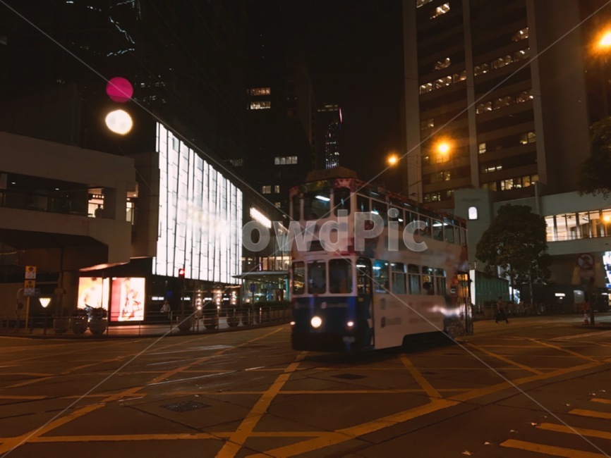 교통,transportation,차량,vehicle,버스,bus,road,도로,홍콩,홍콩저녁,트램,이층버스