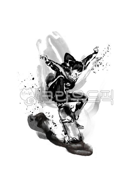 Oriental painting,ink painting,ink painting illustration,illustration,ink painting,oriental painting illustration,person,man,painting,ink painting illustration,Korean painting,art,drawing,exercise,jump