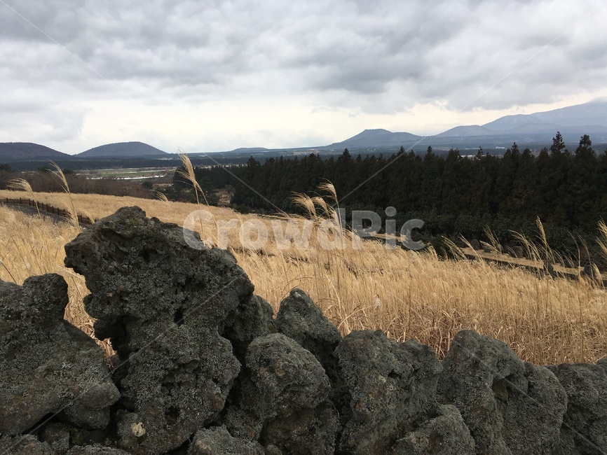 울다리,현무암,제주도,오름,풍경,basalt,구름,cloud,산,landscape,jejudo