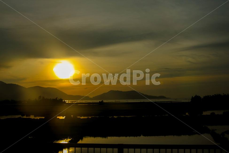석양,베트남,동남아,노을,실루엣,자연,풍경,nature,landscape,sunlight,햇빛,light,빛,flare,플레어,outdoors,옥외