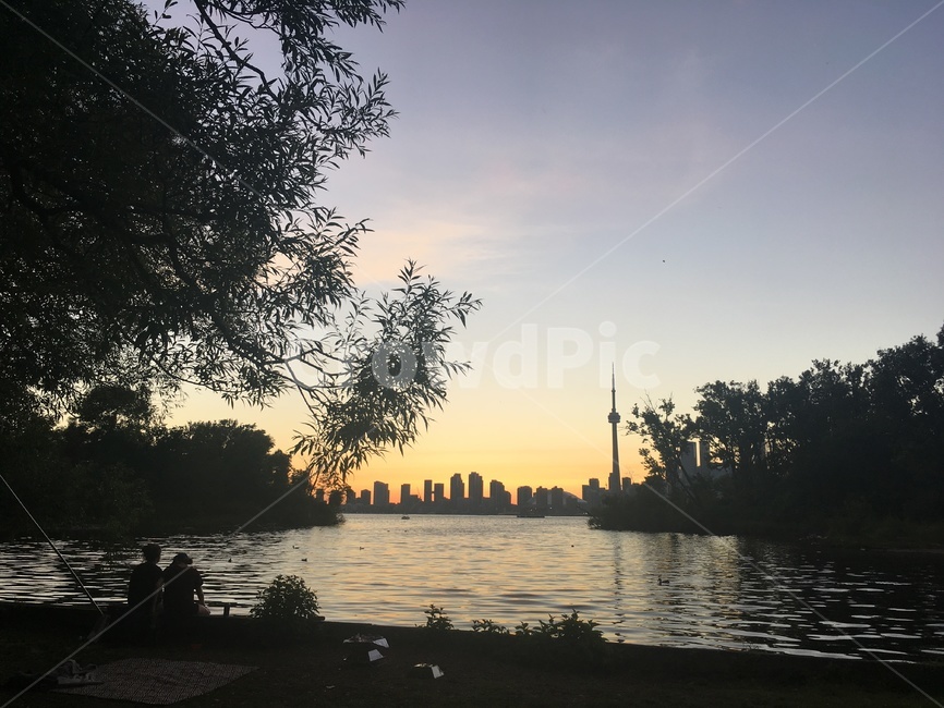 하늘,풍경,토론토아일랜드,토론토,나무,핑크,nature,자연,outdoors,황혼,redsky,붉은하늘,sky,일몰,water,물
