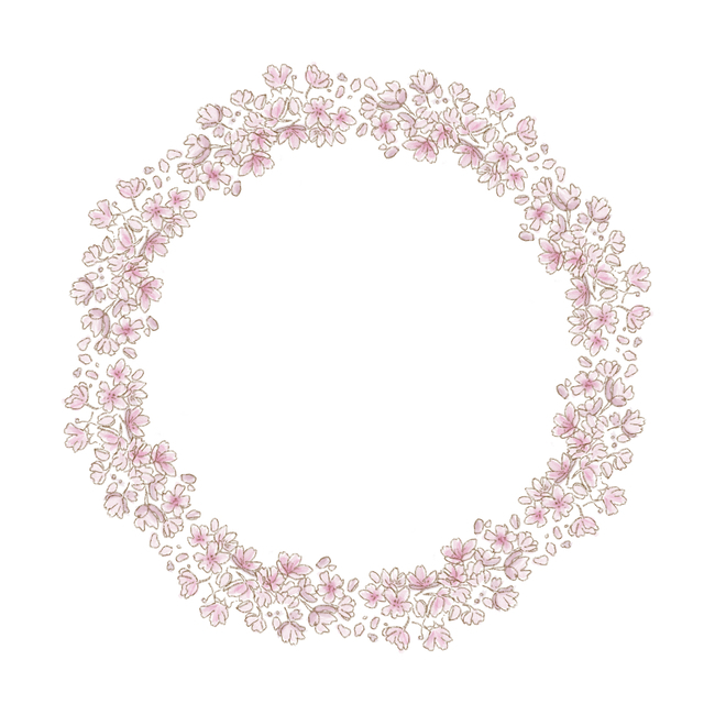 벚꽃,벚꽃리스,봄이미지,벚꽃일러스트,봄,cherryblossoms,봄,계절,spring,season,그래픽,일러스트레이션,graphic,illustration