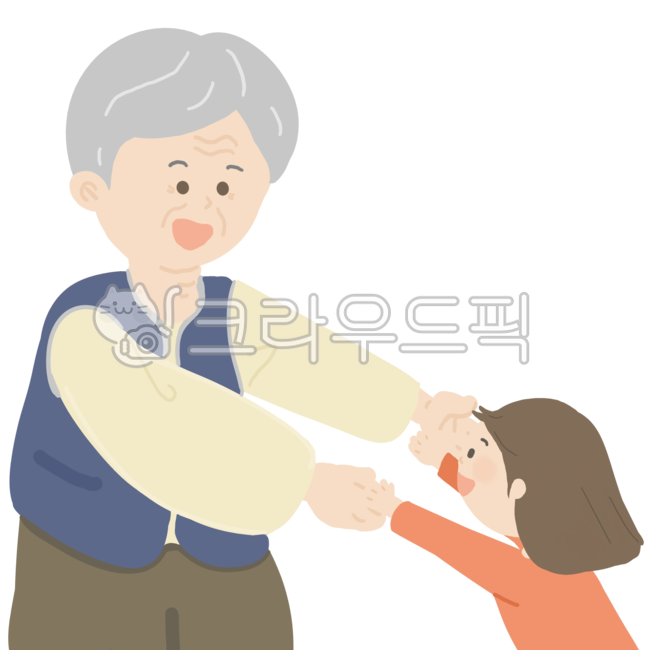 할아버지,가족,식구,가족상봉,어린이,손주,손자,손녀,만남,기쁨,반가움,반가운,시니어,노인